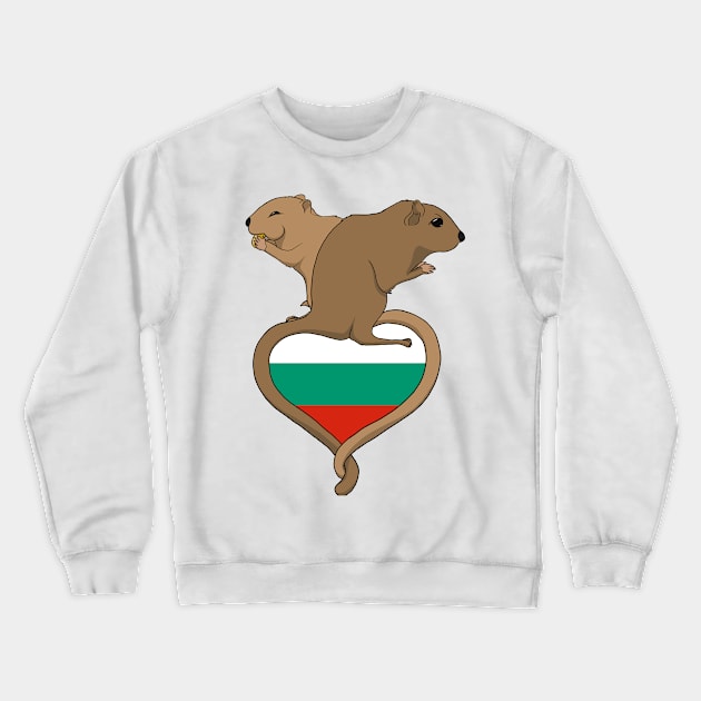 Gerbil Bulgaria (light) Crewneck Sweatshirt by RampArt